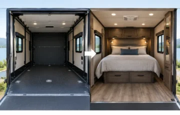 How to Convert a Toy Hauler Garage Into a Bedroom