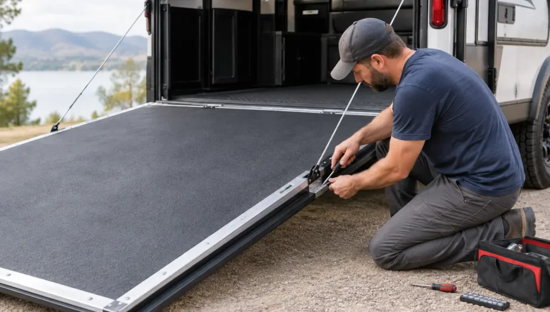 How to Repair a Toy Hauler Ramp Door Safely