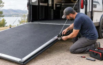 How to Repair a Toy Hauler Ramp Door Safely