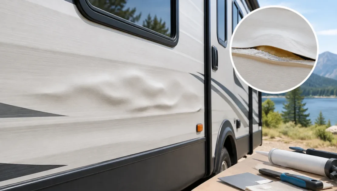 Why Is My RV Sidewall Bubbling? Causes and Repair Options