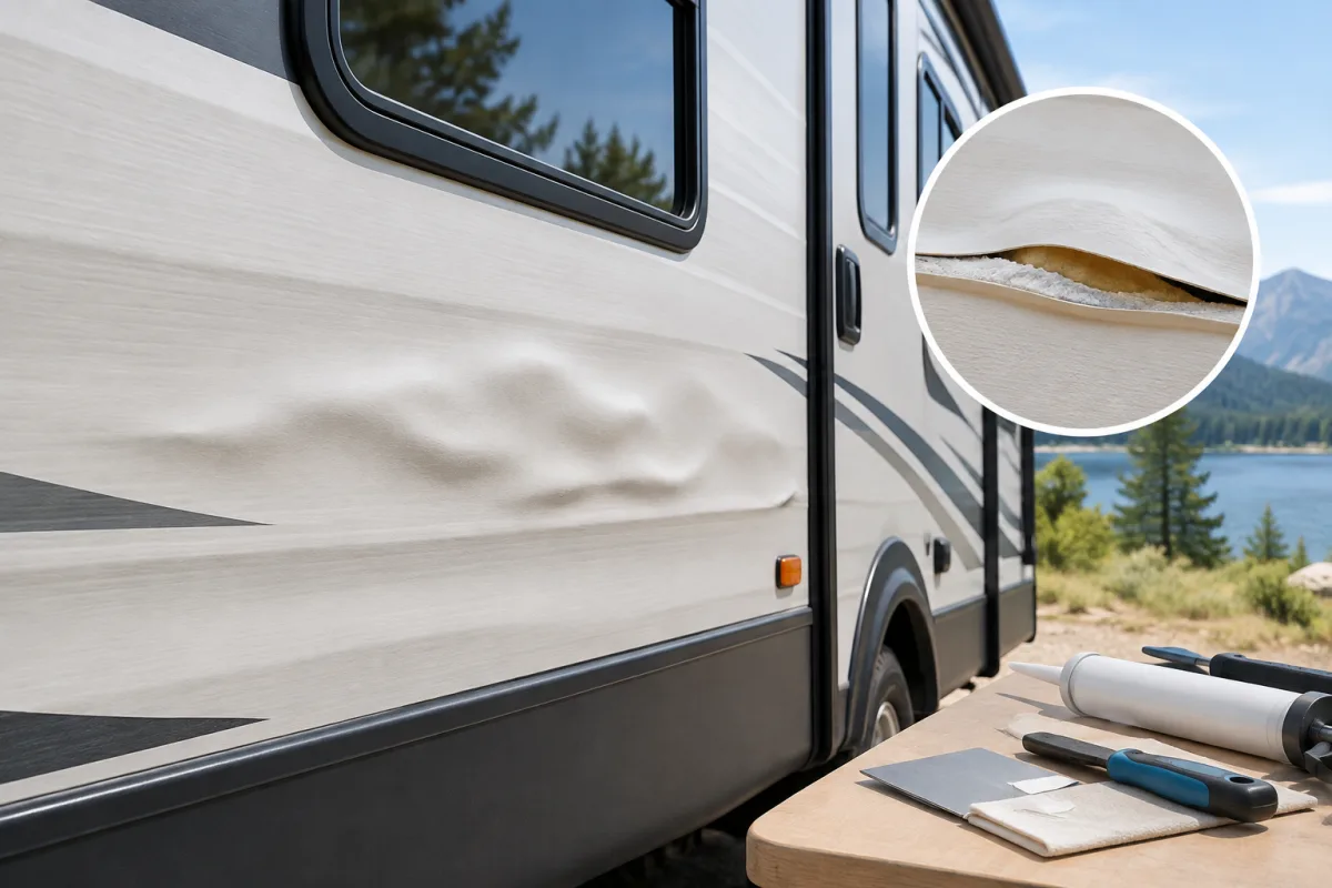 Why Is My RV Sidewall Bubbling? Causes and Repair Options