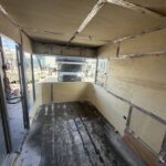 Mobile Barbershop Trailer Interior Construction