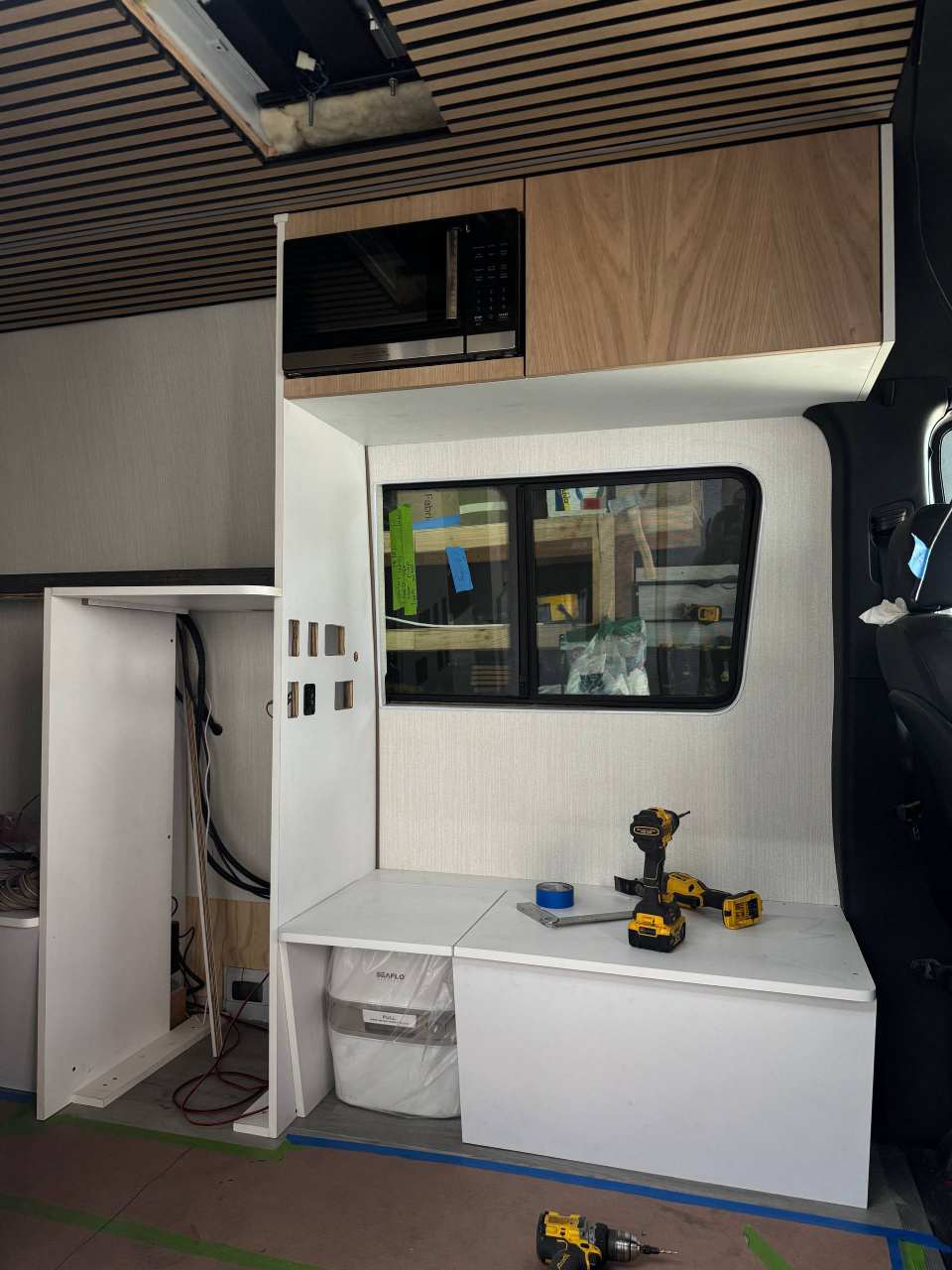 Portable Van Toilet in a Mercedes Sprinter 1