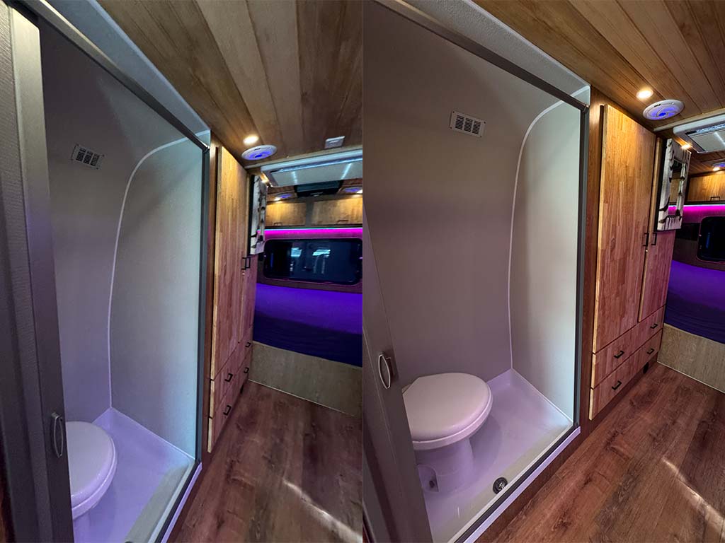 RV shower renovation California