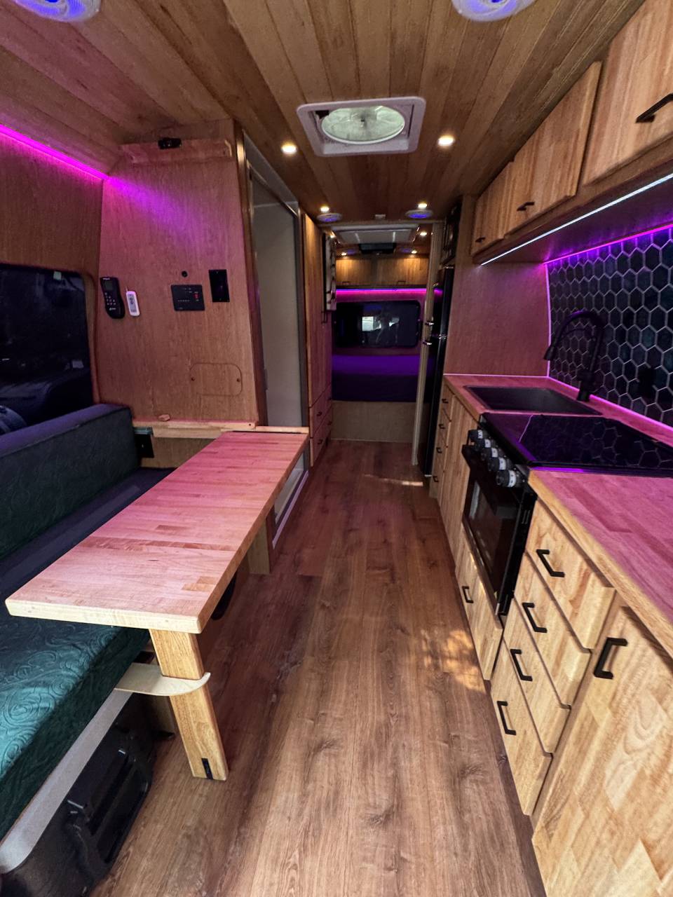Toilet and Shower Combo in a Ford Econoline Van 1