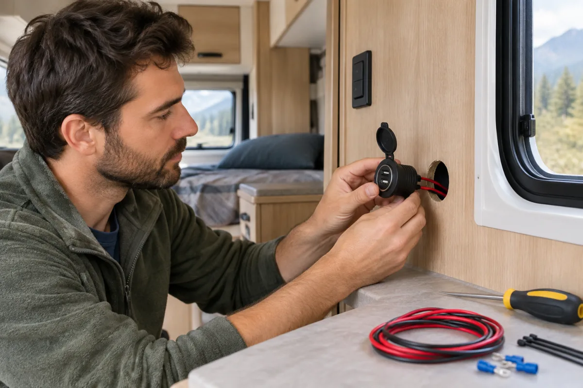 How to Add a 12V Outlet to a Camper
