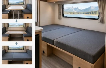 How to Convert a Camper Table Into a Bed