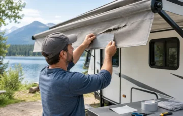 How to Fix a Ripped Awning on a Camper