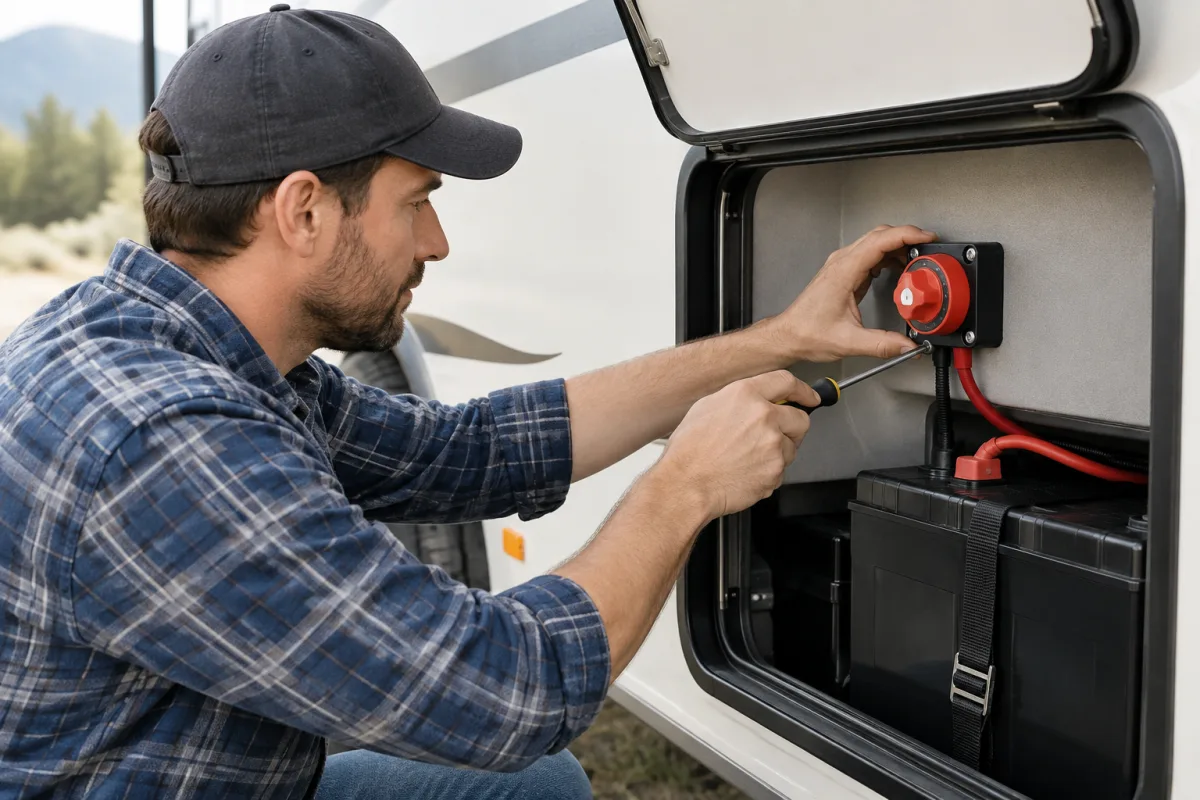 How to Install a Battery Disconnect Switch on a Camper