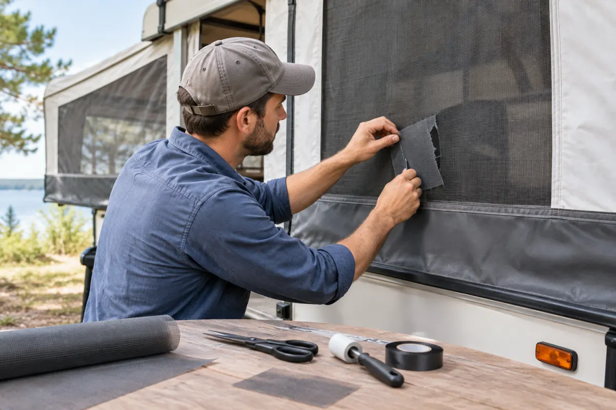How to Repair a Screen on a Pop-Up Camper