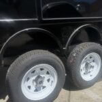 wheel wells Mobile Barbershop Tailer